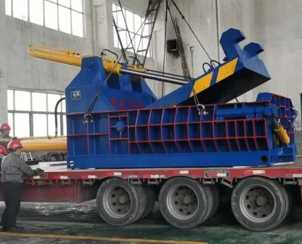 大型廢鋼打包機，廢鋼壓塊機